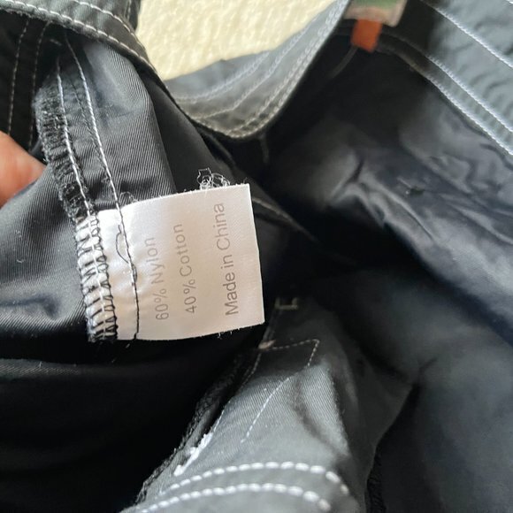 LUCY BLACK WIDE LEG PANTS CROP CAPRI WOMENS SIZE S ATHLETIC RUNNING TIE WAIST - Picture 6 of 6